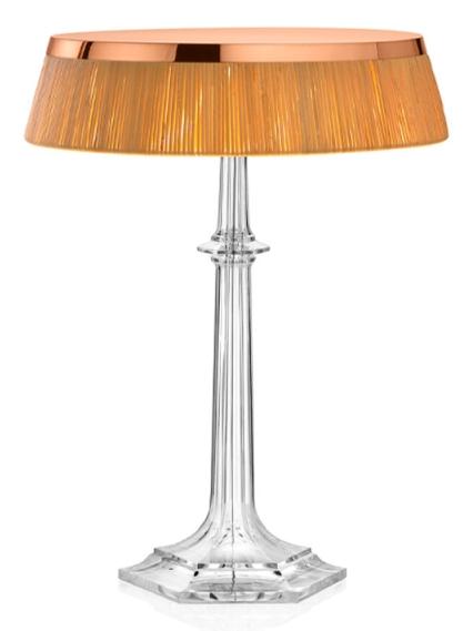 Bon Jour Versailles LED Table Lamp Copper Raffia