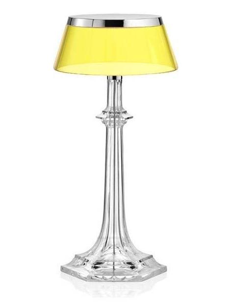 Bon Jour Versailles Small LED Table Lamp Chrome Yellow