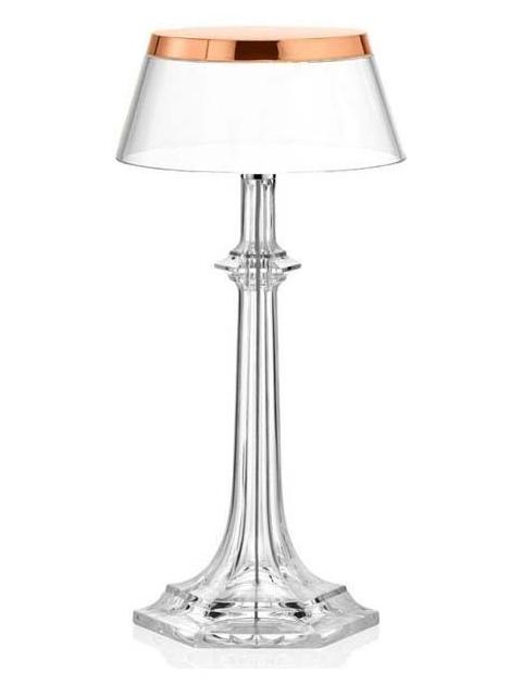 Bon Jour Versailles Small LED Table Lamp Copper Transparent
