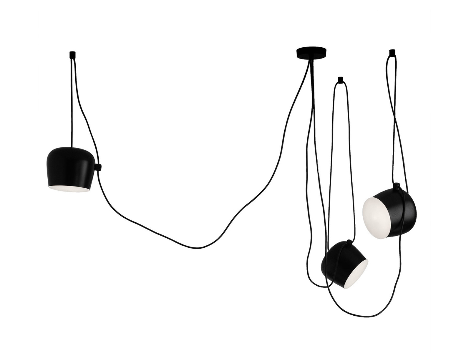 Multiple Ceiling Rose Black Aim