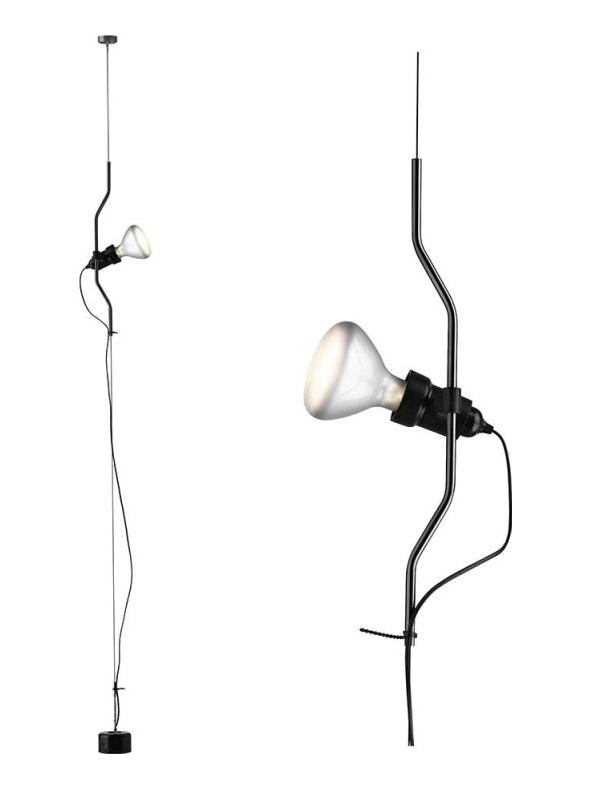 Parentesi Suspension Pendant Lamp Dimmable Black