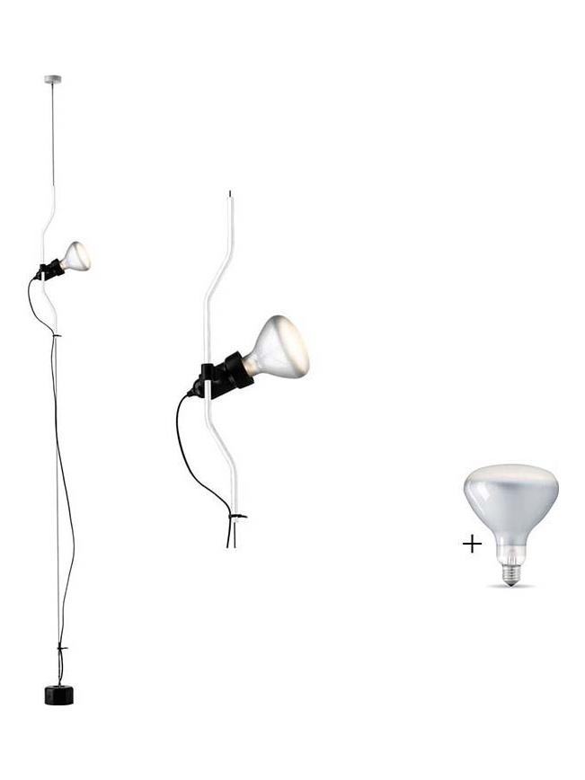 Parentesi Dimmer Suspension Pendant Lamp White Led bulb included
