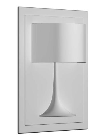 Soft Spun Small Recessed Wall Lamp