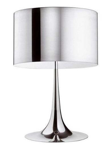 Spun Light T1 Table Lamp Shiny Chrome aluminum