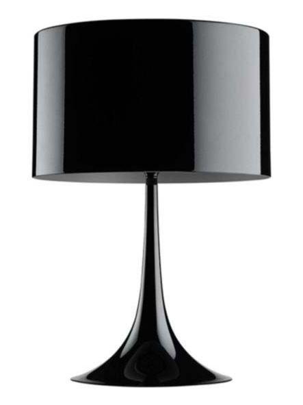 Spun Light T2 Table Lamp Shiny Black