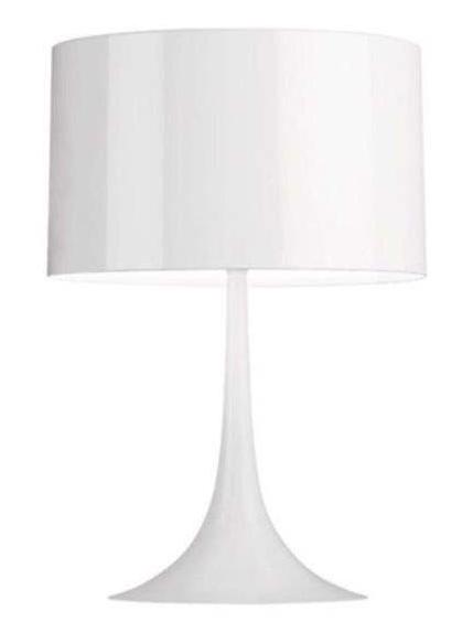 Spun Light T2 Table Lamp Shiny White