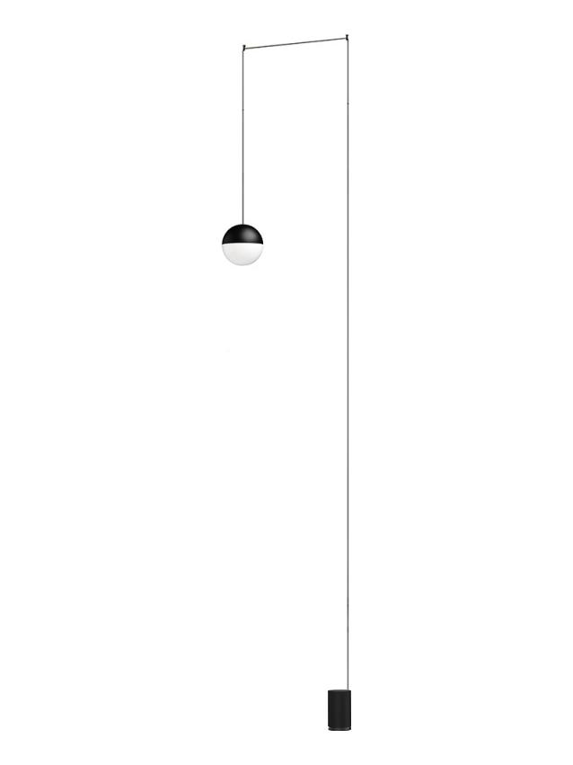 String Light Sphere and floor switch black