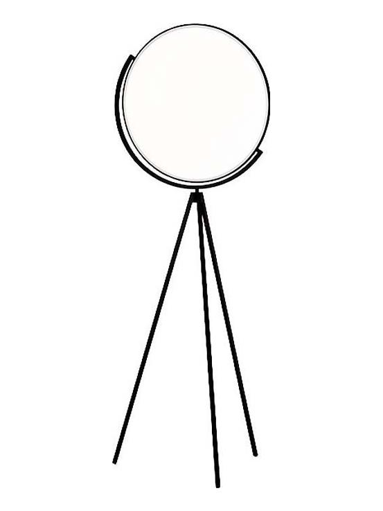 Superloon LED 45W Floor Lamp Black