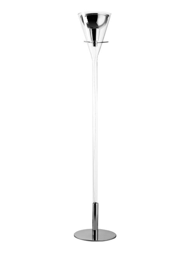 Fontana Arte Flute Large Floor Lamp in Glass