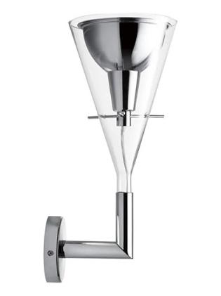 Fontana Arte Flute Wall Lamp in Glass