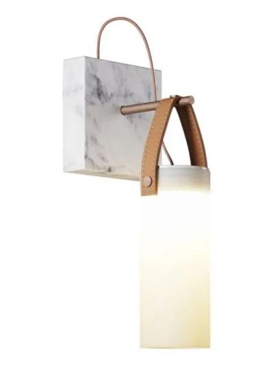 Fontana Arte Galerie Dimmable LED Wall Lamp in Glass and Marble