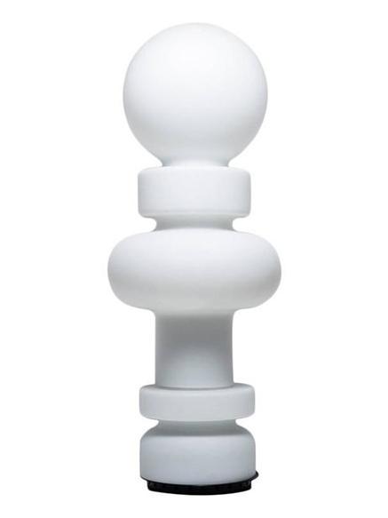 Fontana Arte Re Dimmable led Table Lamp In White Glass