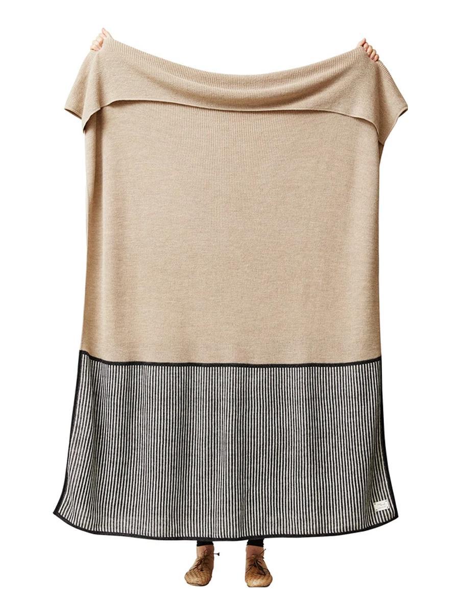 Aymara Plaid, Rib, Light Brown