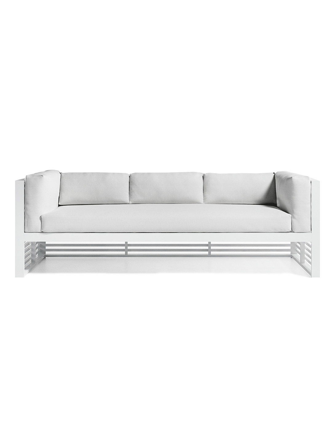 DNA 3 Seater Sofa - White / Silvertex Ice