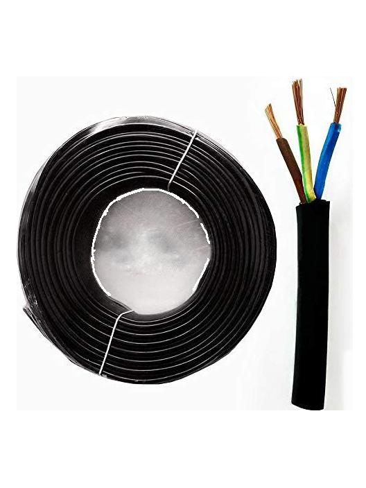 Black cable in Neoprene 3x1 mm2 H07RN-F Tripolar 1M