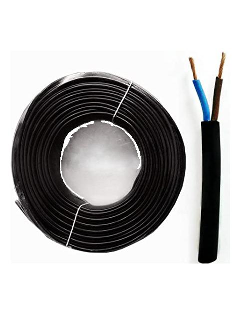 Black Neoprene Cable 2x1.00 mm2 H07RN-F Bipolar Blue-Brown 1