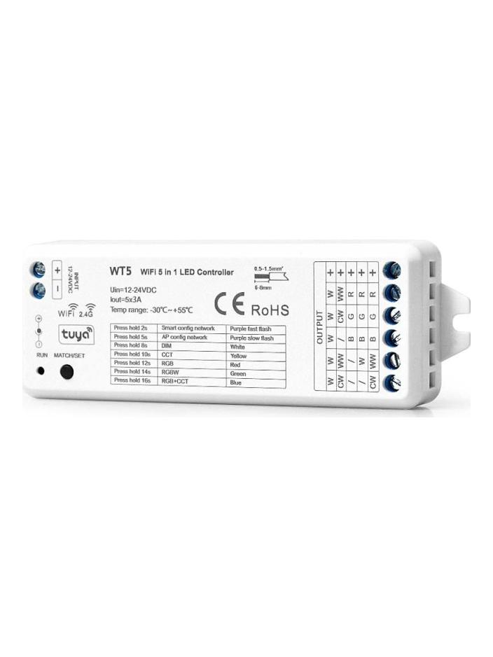 Control unit Wifi, RF 2.4G, Tuya control for RGB+CCT, RGBW, CCT and monochrome