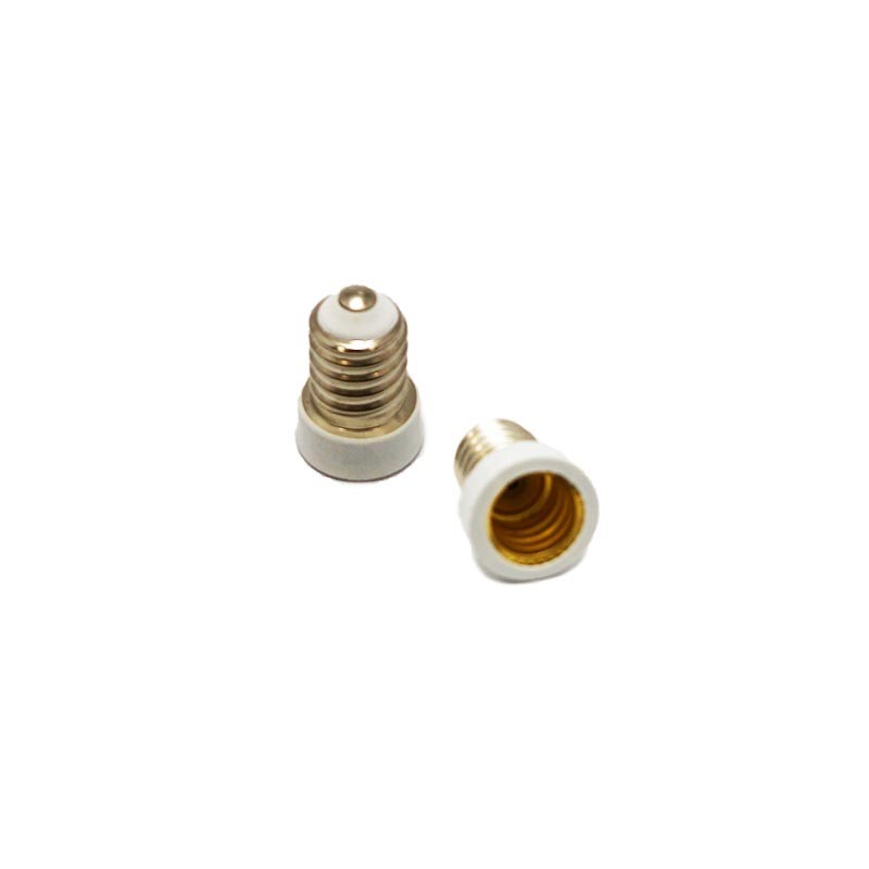 Lampholder Adapter Converter E14 to E12 bulb lamp White