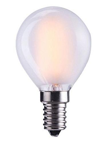 LED Bulb Milky G45 E12 110-120V 4W Frosted 2700K Warm White