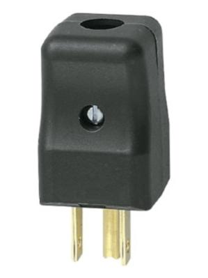 Plug American 2P+T 15A USA + SASO 127V Black