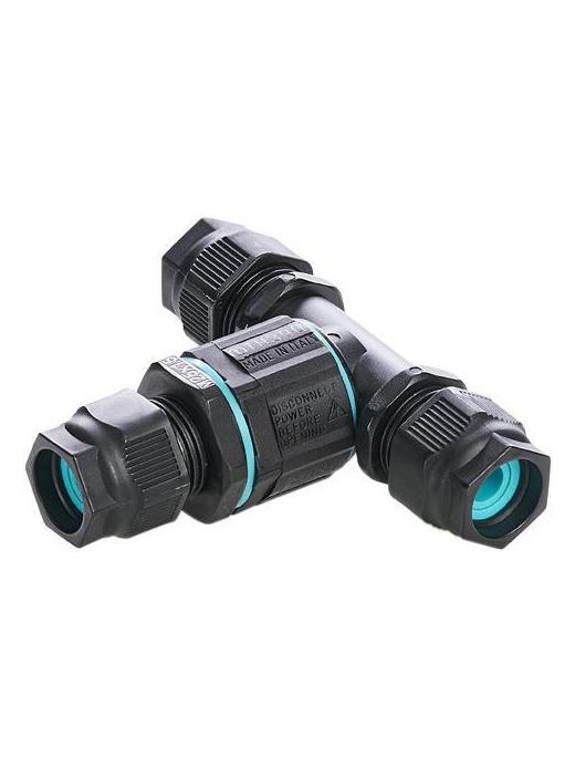 Techno Mini Circular Joint 3 Ways type "T" IP68 Outdoor