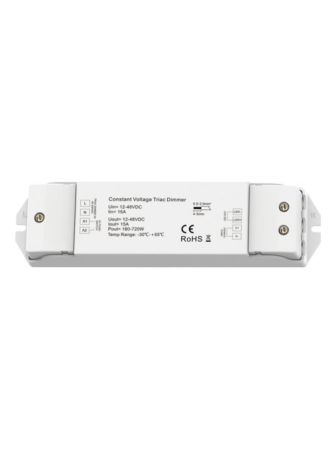 Triac Push Dimmer Controller 180-720W 15A 12-24-48V DC