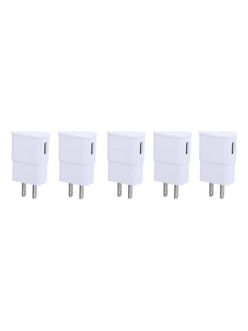 Universal USB 5V 2A Charger Adapter Wall USA Plug 100-240V White