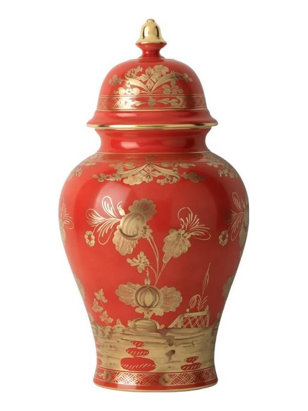 Oriente Italiano Gold Rebrum – Large Potiche Vase with cover H. 38 cm