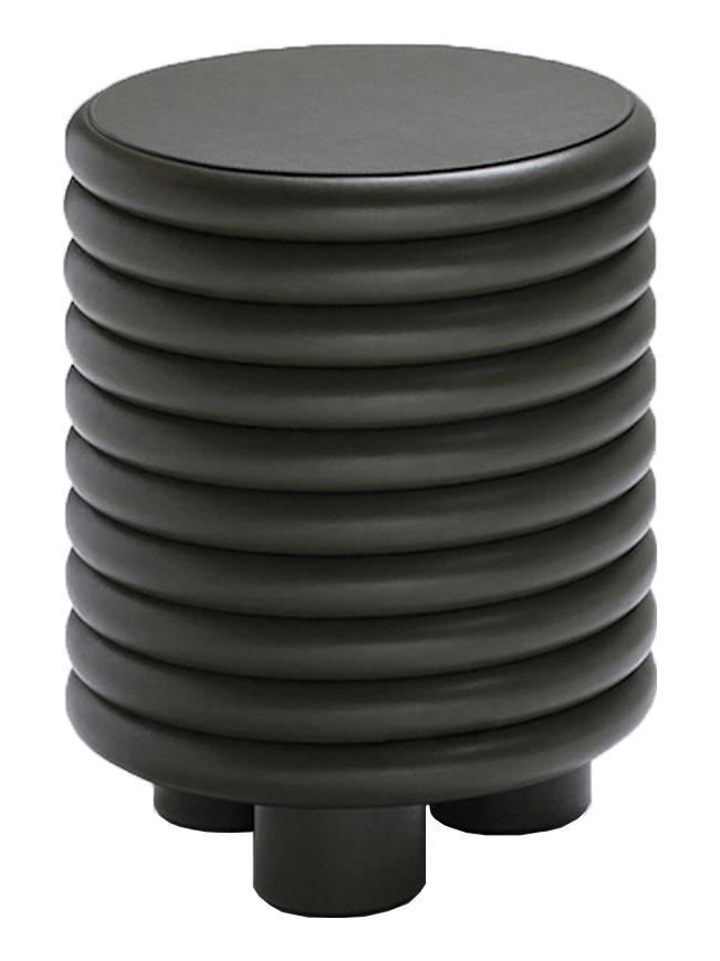 Scala Round Stool in leather