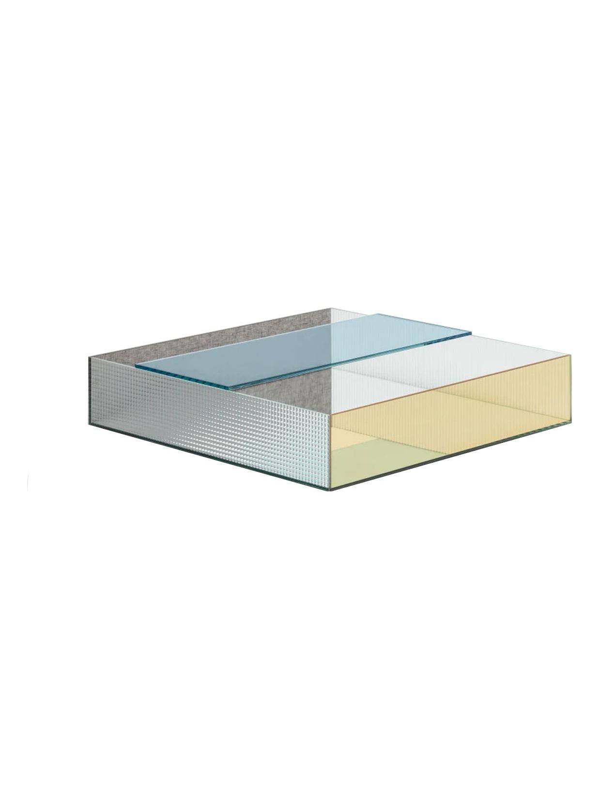 Spectrum Coffee Table SPE01 - Masaccio / Yellow 115 / Top Light Blue 119