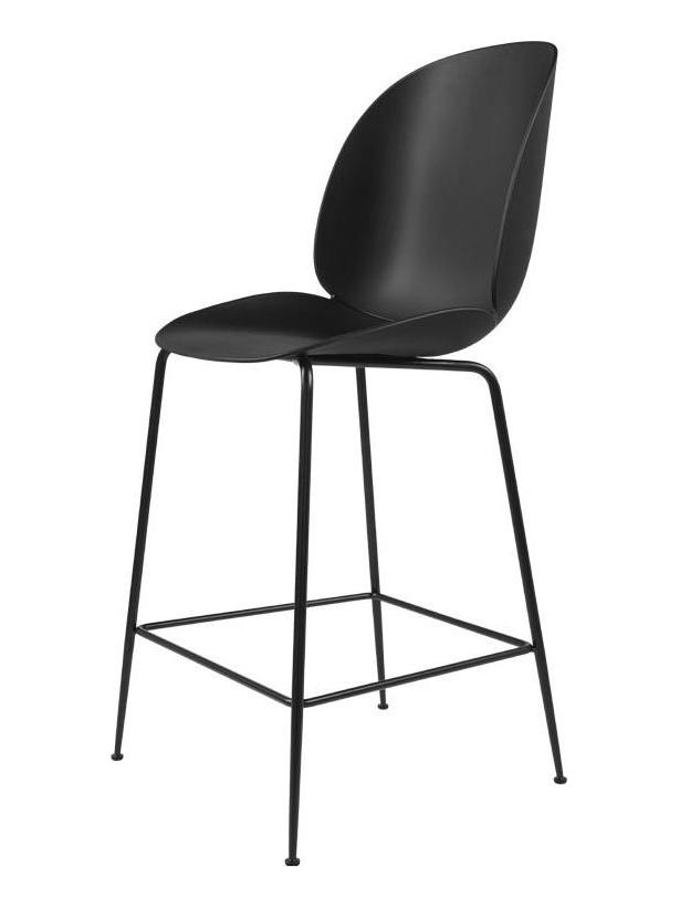 Beetle Counter Chair - Unupholstered Shell / Black