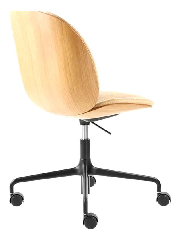 Beetle Meeting Swivel Chair with Castors - Veener / Flair Special Dedar 134