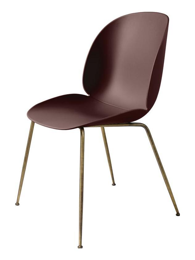 Beetle Unupholstered Chair - Dark Pink