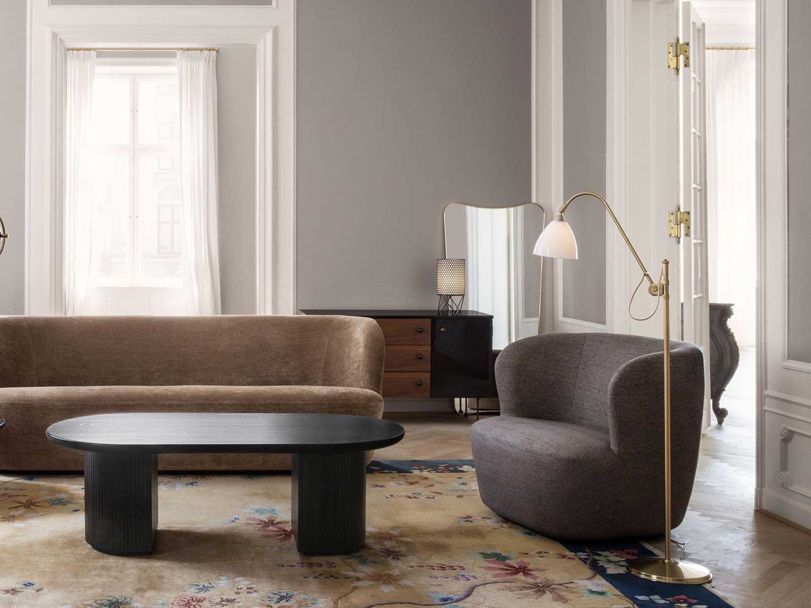 F.A. 33 Rectangular Mirror 70x146 cm Brass