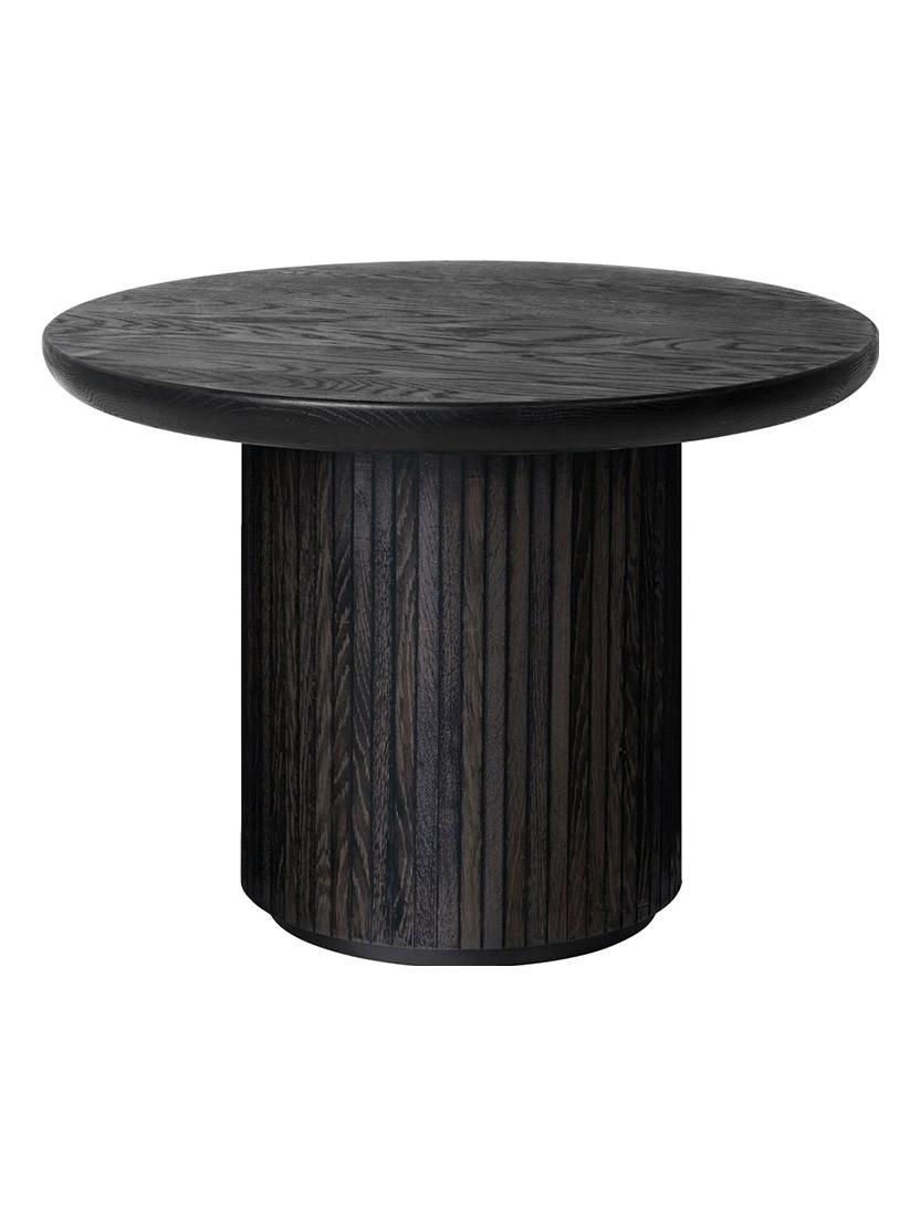Moon Coffee Table Ø60 cm / H.45cm - Brown/Black Stained Veneered Oak