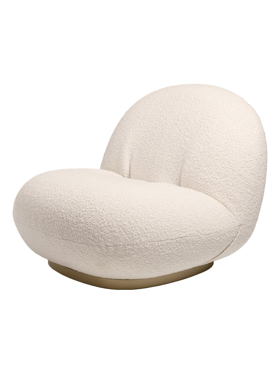 Pacha Lounge Chair - Fabric Cat. D - Karakorum, Dedar 001 / Pearl Gold