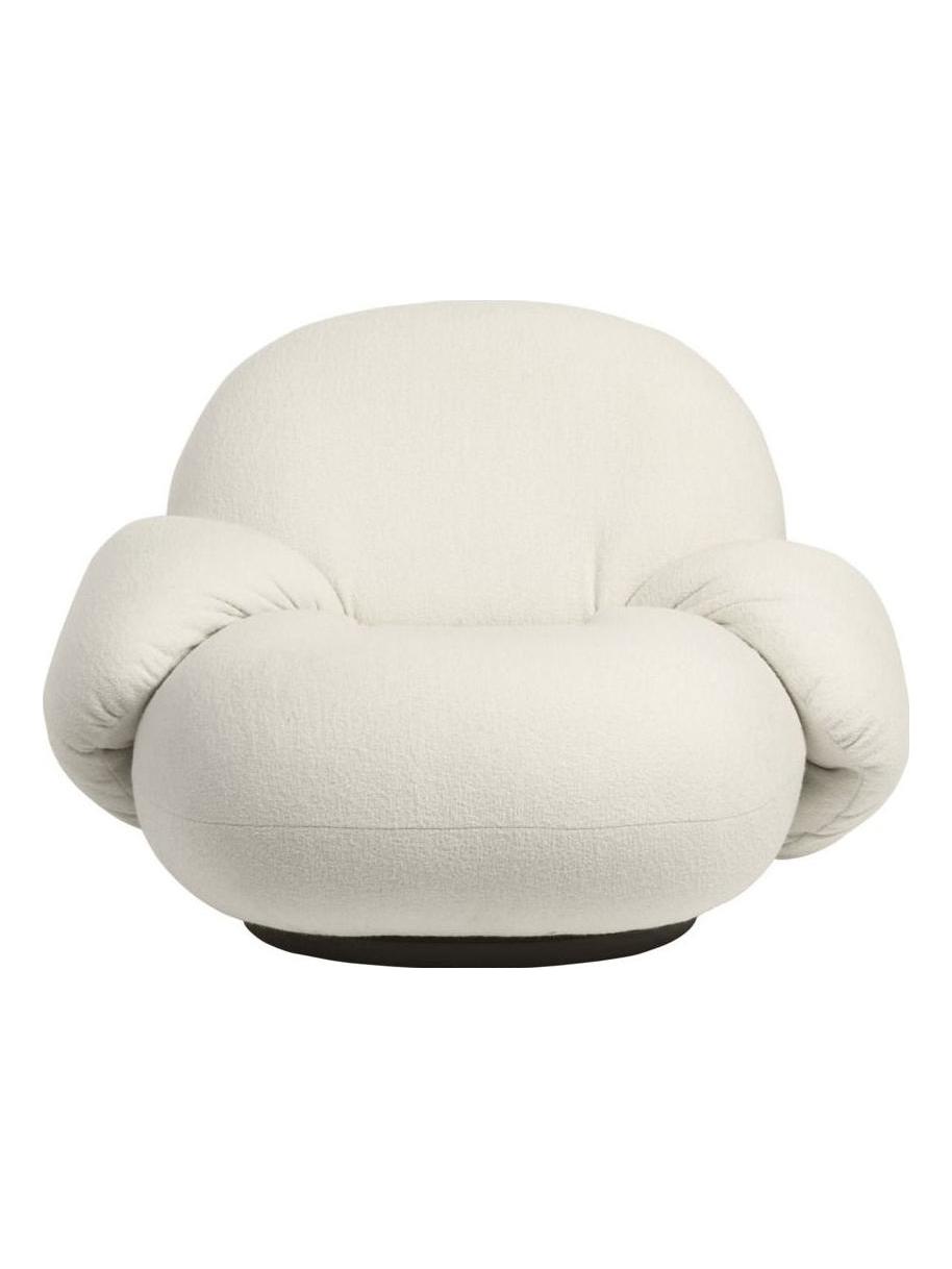 Pacha Outdoor Lounge Chair with Armrest - Sunbrella Nattè 10014 / Swivel Armchair