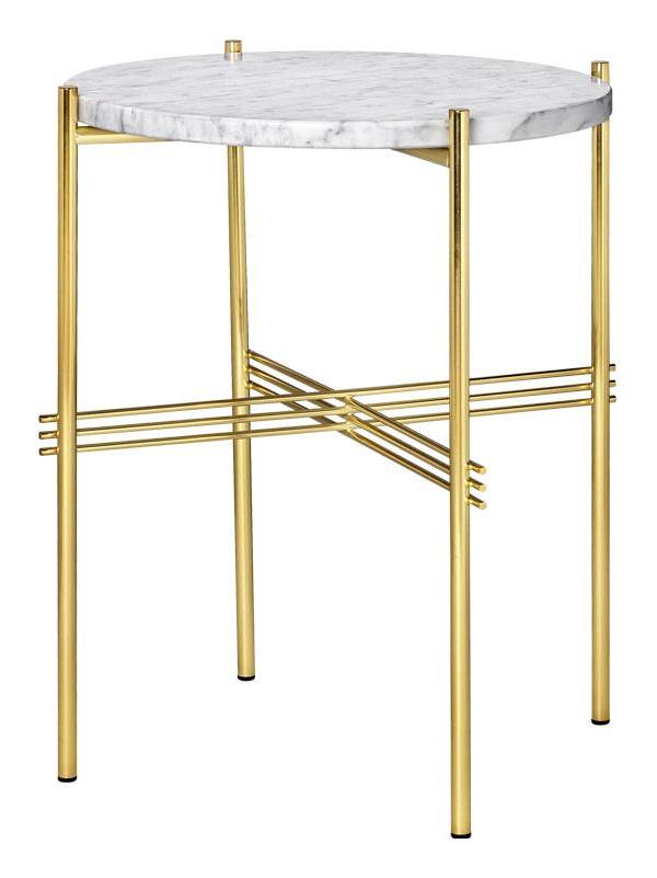 TS Coffee Table - Ø 40 White Carrara Marble