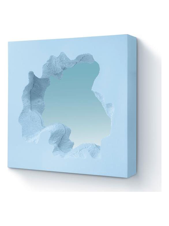 Broken Square Mirror - Blue Edition