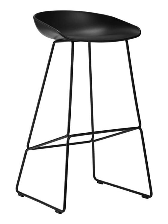 About A Stool AAS38 - Black/Black - H. 76