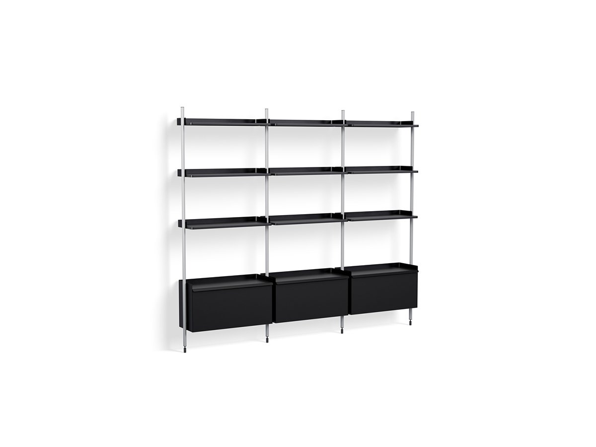 https://objectstorage.ap-seoul-1.oraclecloud.com/n/cnk6gaix2gpw/b/loqoqo-conv/o/hay/pier-system-133-bookcase-3-columns/PierSystem133BookcaseHayclearblack.jpg