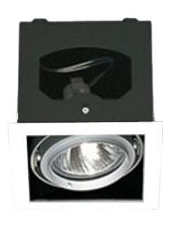 Frame white square G12 recessed downlight