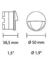 iGuzzini Walky Small Round LED 24V Recessed Luminaire IP66