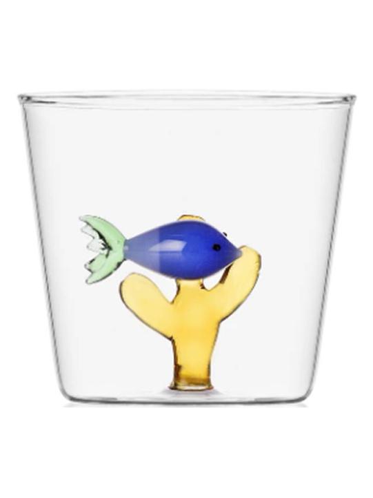 Marine Garden Tumbler - Blue Fish Amber Seaweed