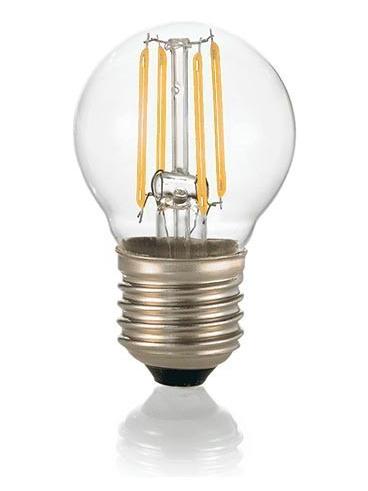 Classic E27 LED Bulb 4W Small Globe Ball 400lm 3000K Dimmable Transparent Glass