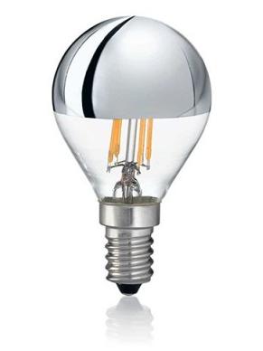 Sphere Bulb E14 LED 4W 260lm 3000K Chrome Glass