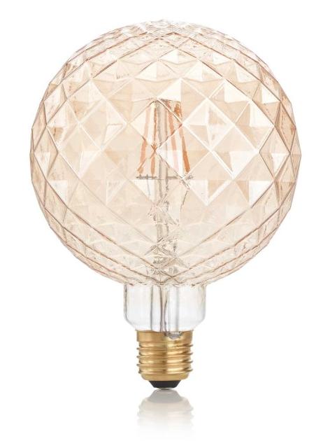 Vintage pearl amber bulb E27 LED 4W warm light