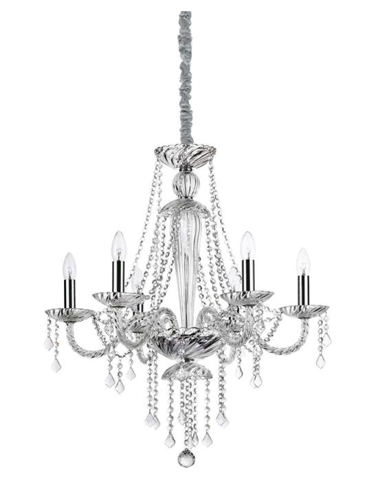 Ideal Lux Amadeus suspension lamp in crystal