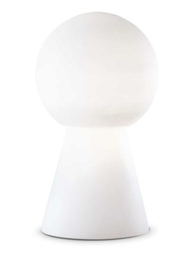 Ideal Lux Birillo Modern Table Lamp in Blown Glass and Metal Base