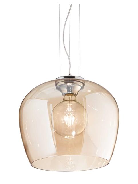 Ideal Lux Blossom suspension lamp in blown glass